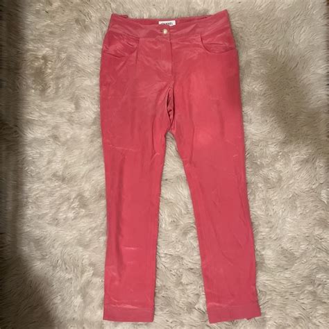 chanel pink pants